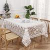 Embroidered Vintage Lace Tablecloth Simple and Stylish Coffee Tablecloths with Floral Pattern Perfect for Kitchen Dining Room or Festive Occasions
