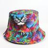 Reversible Colorful Tiger Print Fisherman Hat with Sun Protection