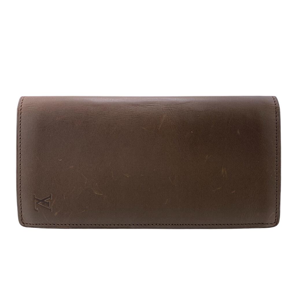 

LOUIS VUITTON M85092 leather Nomad Portefeuille Brother Purse Brown leather mens Used
