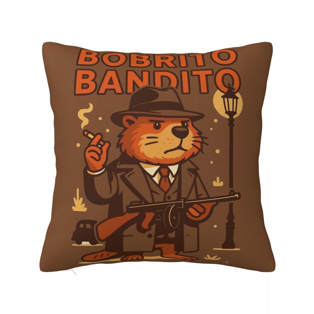 Brainrot Meme Italian Brain Rot Pillow Case Cushion Polyester Pillow Cover Morden For Sofa Car Home Decor