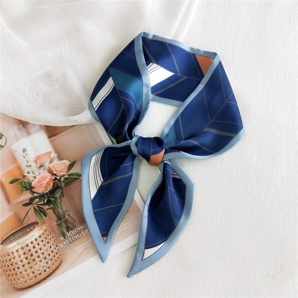 

Новые шарфы Шелковые шарфы Женские весенние и осенние длинные декоративные профессиональные шарфы Летние тонкие стили в сочетании с рубашками Стильные 9*100cm