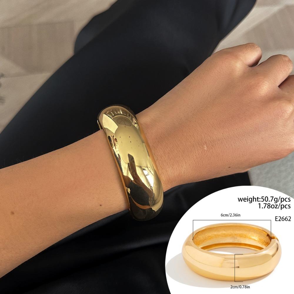Bohemian Irregular Wide Bracelet Geometric Retro Hand Ring Unique Acrylic Bangle Gift