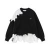 2023 Unisex American Retro Irregular Contrast Stitching Sweater - Unique Design for Couples