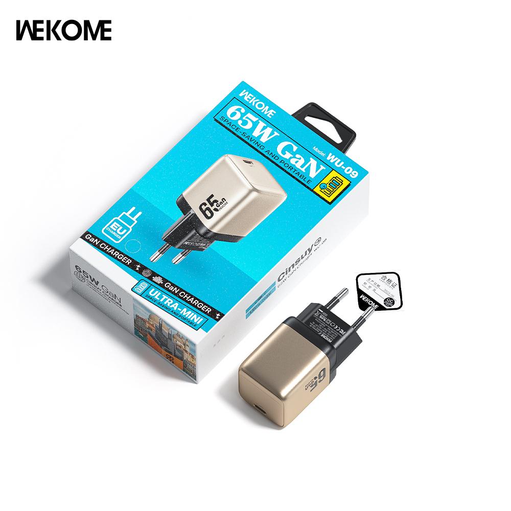 WEKOME 65W Gallium Nitride Charger WU-09 (European Standard) Dual-Port Fast Charging