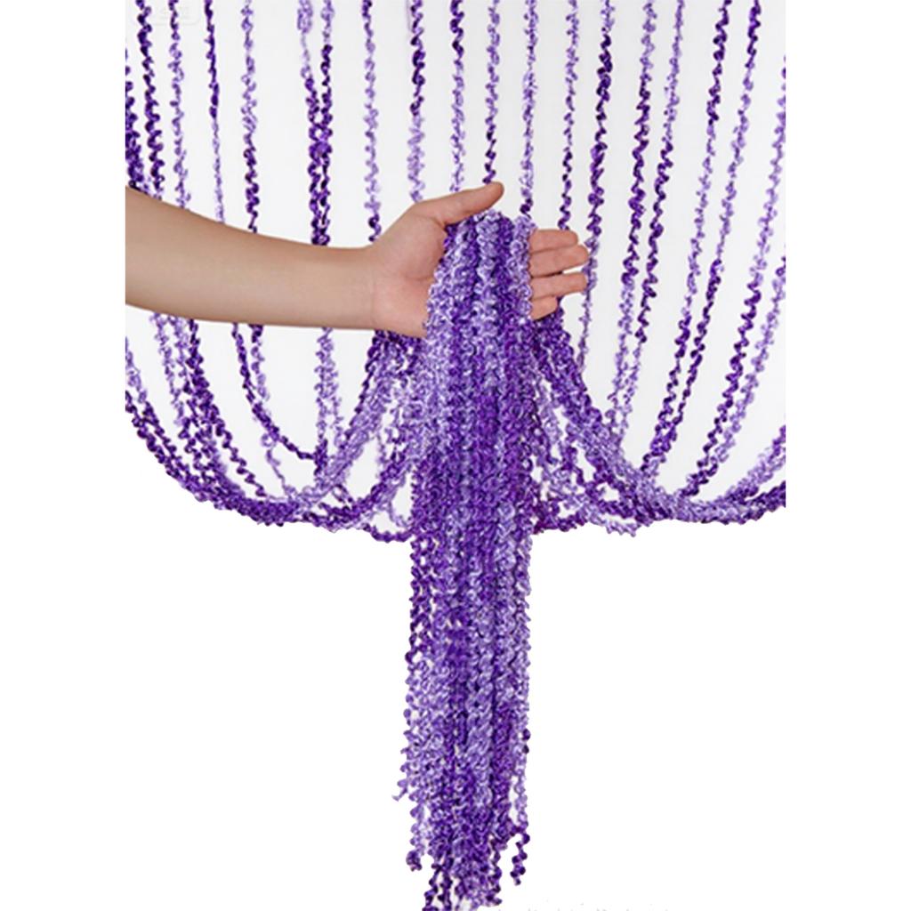 100x200cm Home Decor Bead String Curtain Panels Door Fly Screen Room Divider Tassel Curtain Hotel Wedding Salon Decor Curtains