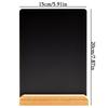 4pcs Mini Chalkboard Signs with Stand for Table Decorations Restaurant Food Display Chalkboard Signs with Stand Reusable Wooden Tabletop Chalkboard