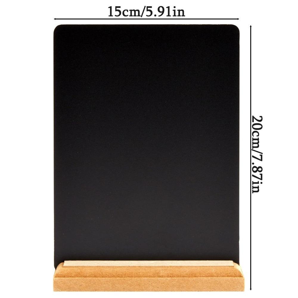 4pcs Mini Chalkboard Signs with Stand for Table Decorations Restaurant Food Display Chalkboard Signs with Stand Reusable Wooden Tabletop Chalkboard