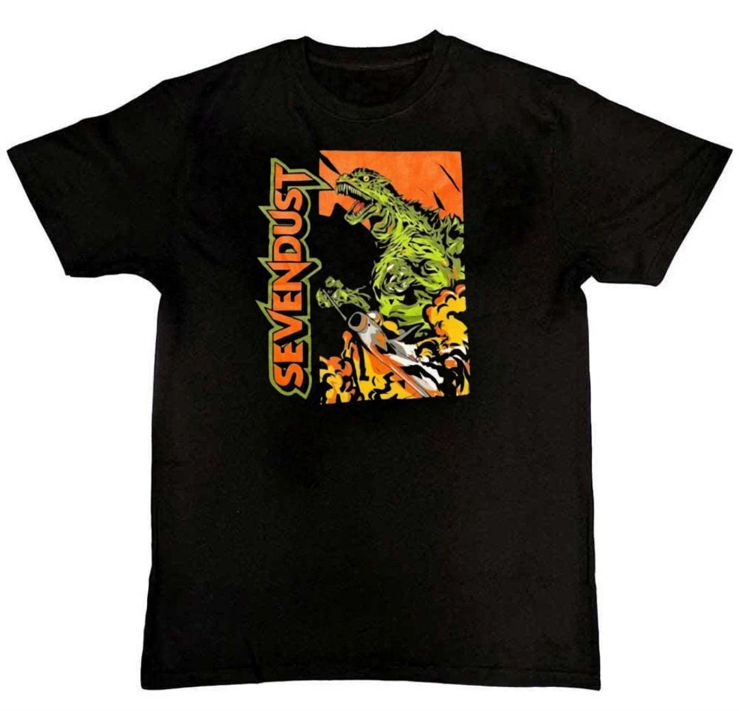 Sevendust Poster Band Tour Graphic Print Mens T-Shirt M