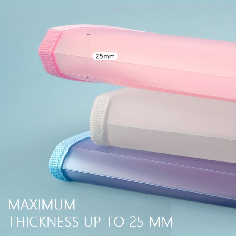 1 A4 Macaron Vertical Binding File Bag Student Test Paper Storage Bag 13 Cell Portable Organ Bag, Office School Supplies