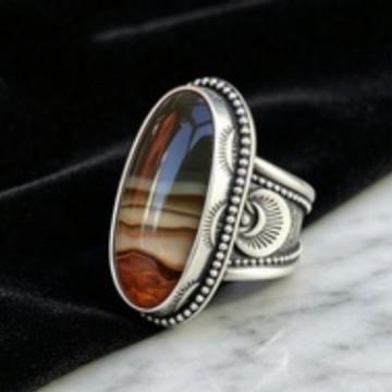 European and American rings women's simple retro bohemian street design personalized fashion ring ring