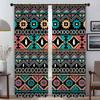 Aztec Curtains Child Room Shades Blackout Curtain for Room 2 Panel Tulle for Bedroom Partition Home Interior Curtains Living