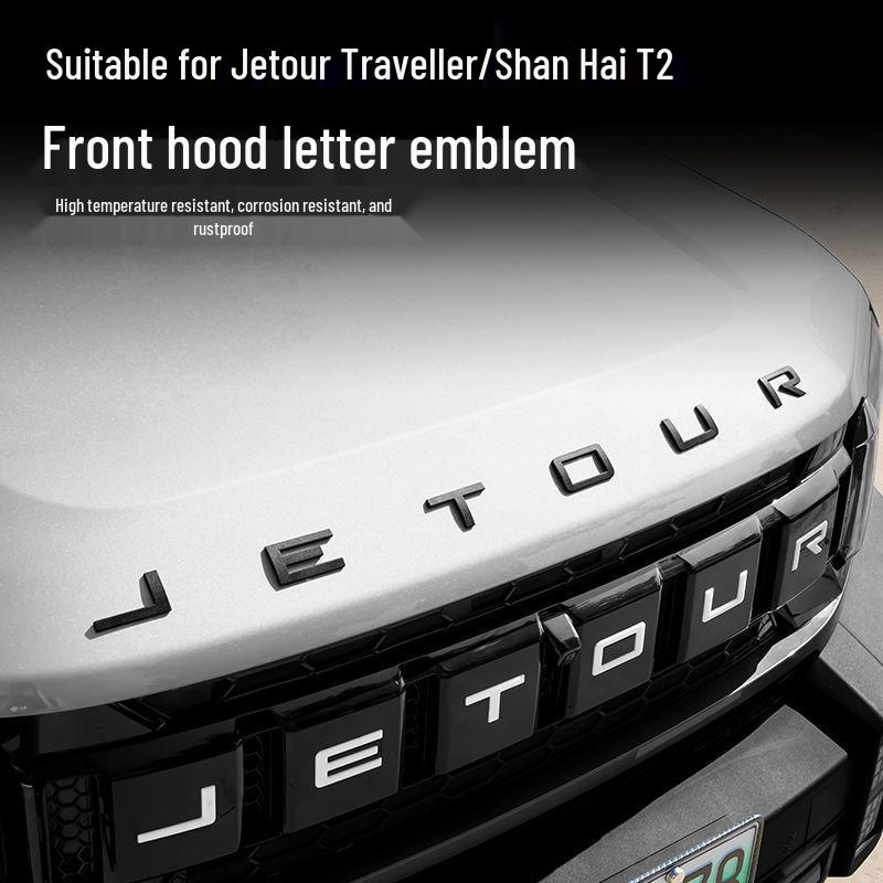 3D Front Hood Letter Emblems - Perfect for Traveler's Style Customization