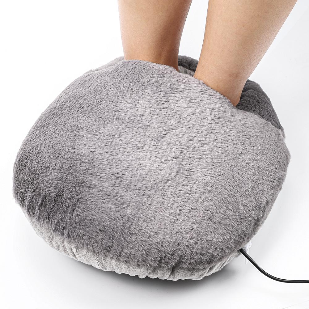 USB Heated Foot Warmer Sleeve, Washable, Explosion-proof, Rabbit Fur, Electric.