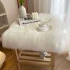 45*45cm Display Dressing Table Mat Soft Seat Cushion Pad Sofa Pillow Cushion Shaggy Fur Rugs