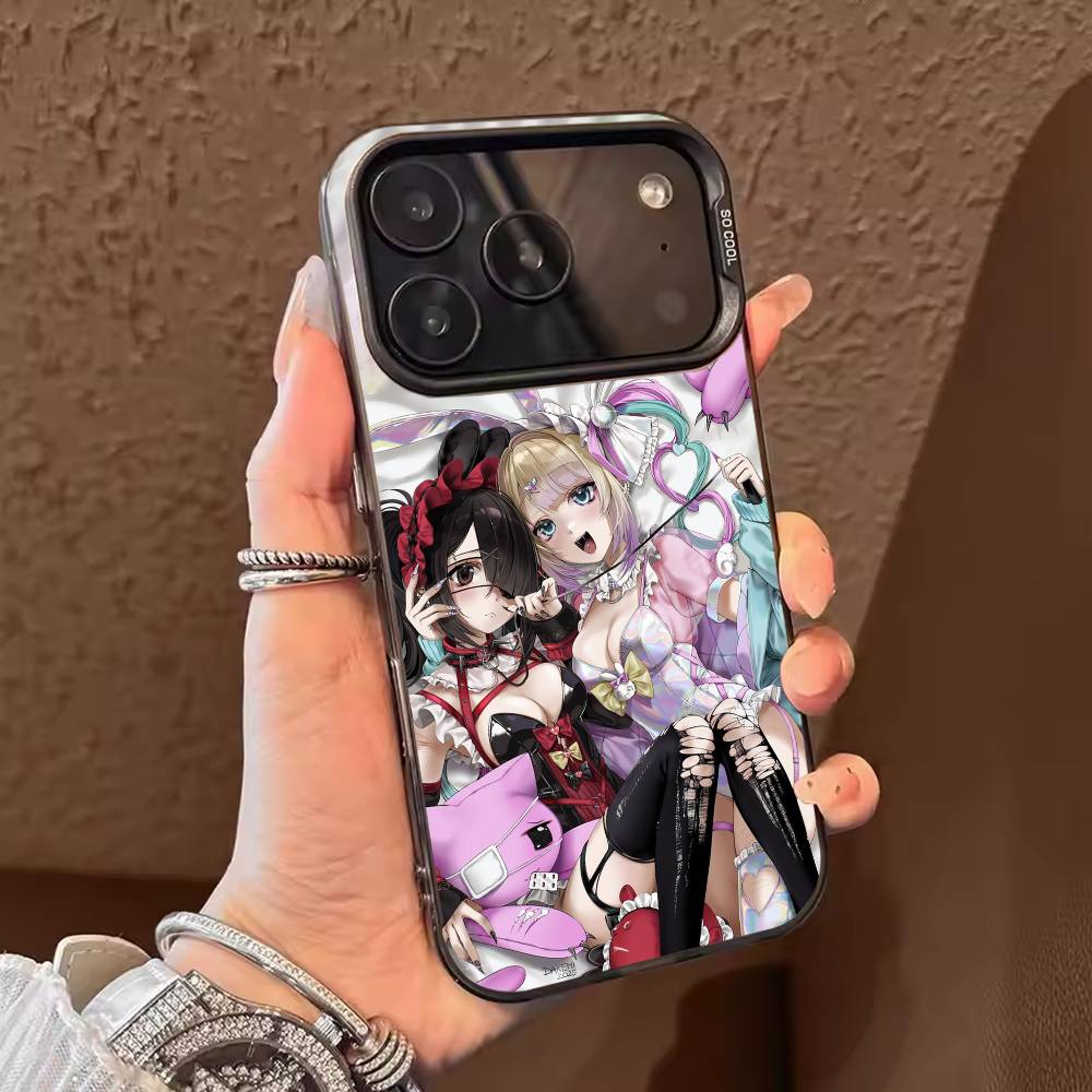 Needy G-Girl Anime Overdoses Phone Case For iPhone 17,16,15,14,13,12,11,Pro Max,Plus Candy Silver Cover
