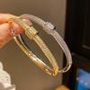 Copper Plated Geometric Bracelet With Irregular Shapes For Fashionable Women