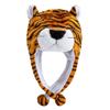 Tiger Animal Earflap Cap Pig Ear Protection Hat Kawaii Plush Beanies  Women