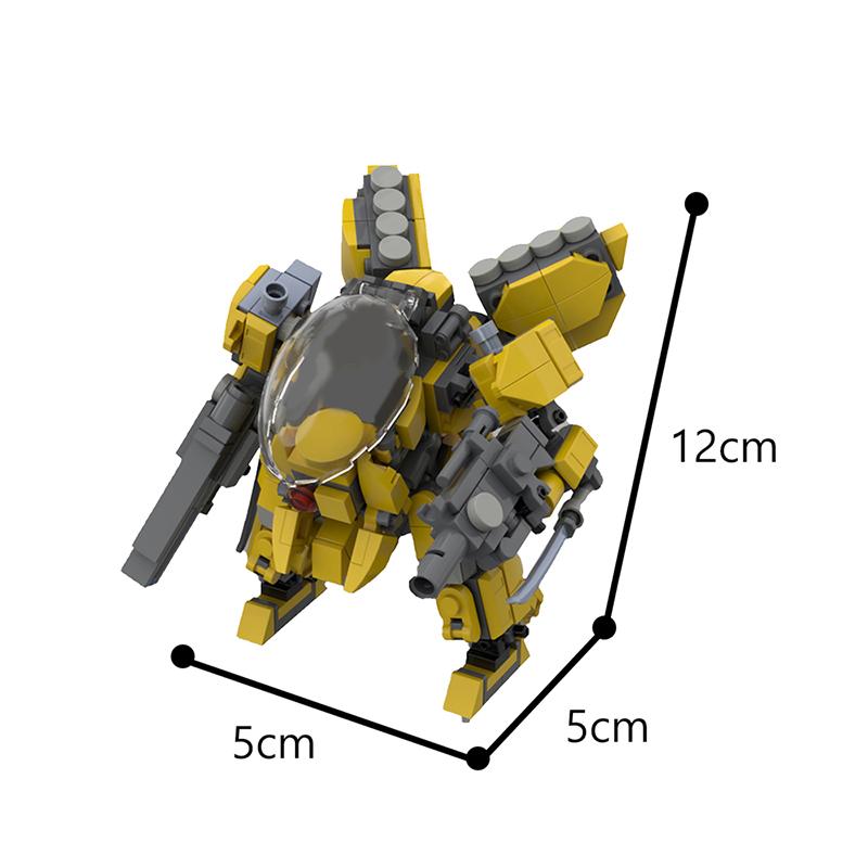 Buildmoc Creative  Robot War Mech AF-05 Mecha Robots Cartoon Model Building Blocks Toys for Children Boys Gifts