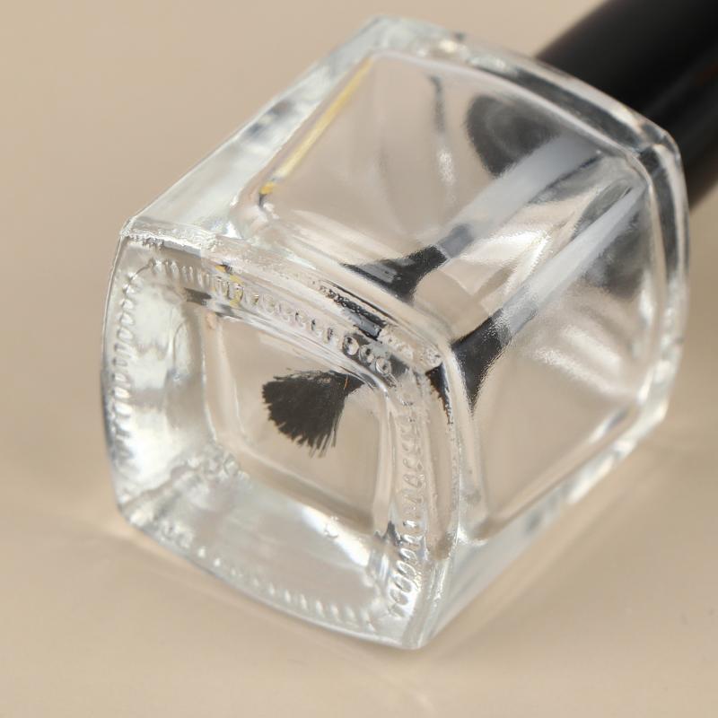 5/10/12/15Ml Empty Clear Glass Nail Polish Bottles With Brush Cap Refillable Containers For Nail Art Lip Golss Liquid Sample