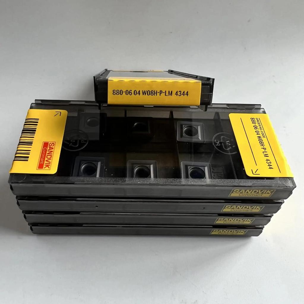 Original Sandvik / 880-0604W08H-P-LM 4344 / CNC Lathe Carbide Blade 10 PCS