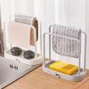 Detachable Kitchen Dishcloth Holder Rag Hanger Sink Sponge Holder Storage Rack Shelf For Bathroom Scrubber Brush Organizer
