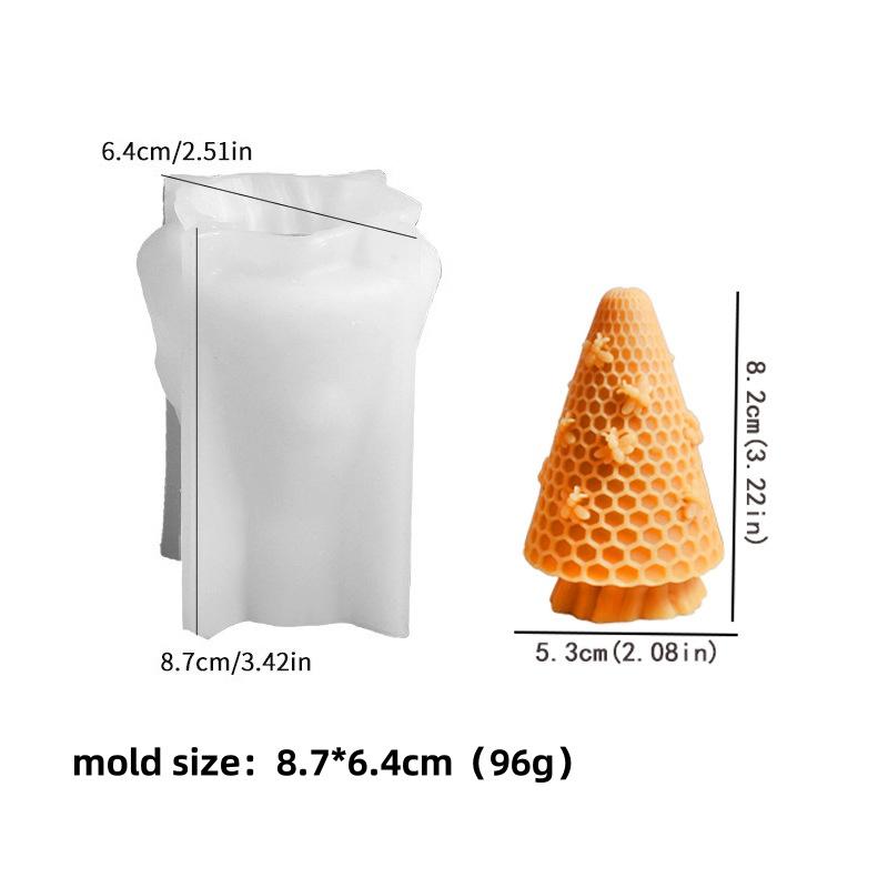 DIY Beehive Silicone Candle Molds 3D Honeycomb Aroma Plaster Soap Cake Baking Mold Plaster Resin Baking Mould Home Art Decor