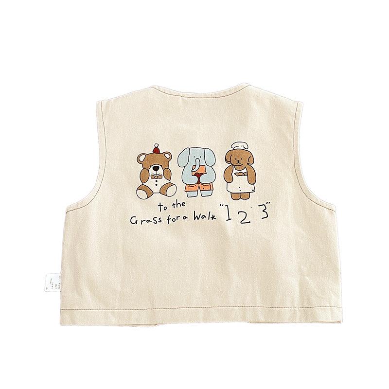 Baby Vest Jacket Autumn Baby Clothes New Han Fan Handsome Boy Foreign Style Striped Bottoming Shirt Straight Pants