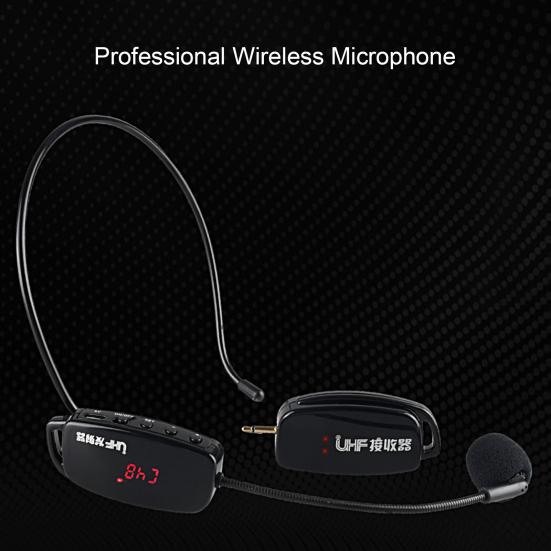 Voice Amplifier Anti-interference Independent Frequency Band Plug And Play Wireless Microphone Radio Headset for Outdoor