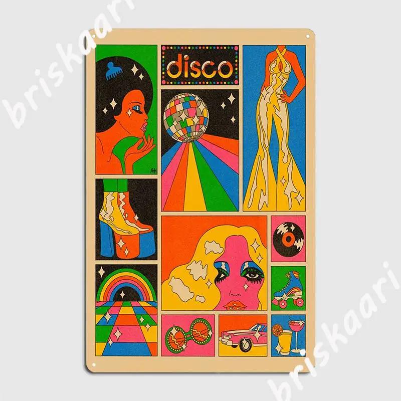 Disco Mood Metal Sign Design Plaques Cave Pub Wall Mural Tin Sign Poster 20X30CM
