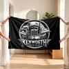 Kenworth (1) Flannel Blanket a Soft Accent for the Bedroom and Living Room and a Cozy Home Gift