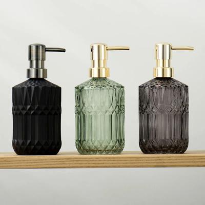 400 ml Hochwertiger Großer Manueller Seifenspender Klarglas Handdesinfektionsmittel Flaschen Behälter Drücken Leere Flaschen Badezimmer