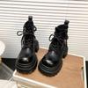 Korean Version of Versatile and Comfortable Women's Platform Short Boots, Small People Increase Their Height, Platform Martin Boots Women's 2025 Aut