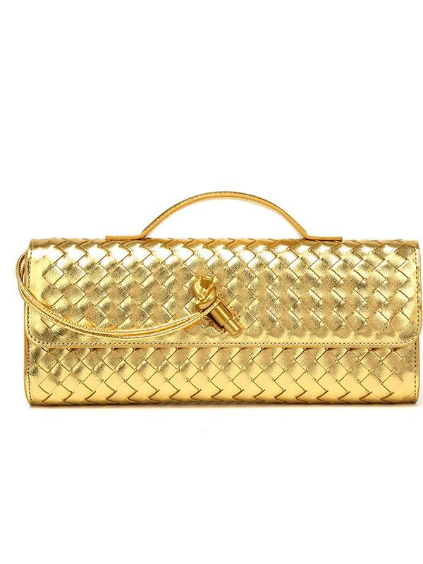 2025 Autumn/Winter High-End Crossbody Woven Clutch: Versatile Evening Baguette Shoulder Bag