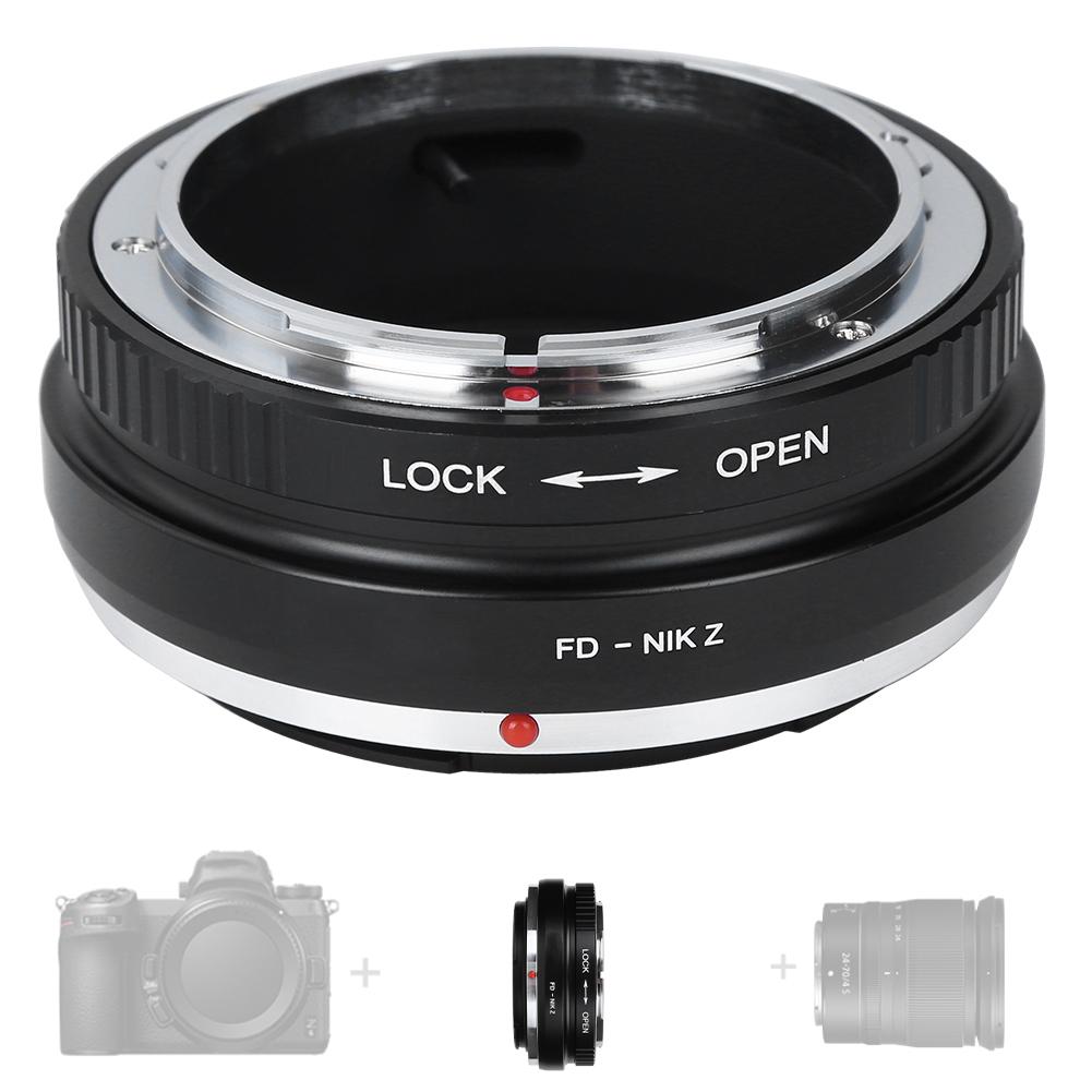 Fikaz FD NIK Z Aluminiumlegierung Objektivmontage-Adapterring für Canon FD Objektiv auf für Nikon Z Mount