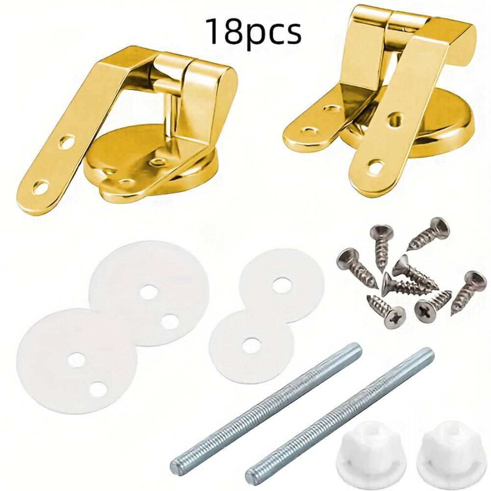 Upgrade Your Toilet with Gold For Seat Hinges Replacement and Fittings