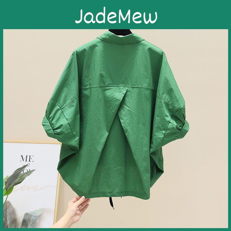 Batwing Women Blouse Summer For Oversized Fit Casual Style Short Sleeve Shirt