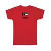 Gift T-Shirt : I Love Kuwait Flag Heart Country Crest Kuwaiti Expat