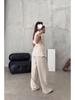 European & American Fashion Sleeveless Tie Cardigan and Long Pants Set