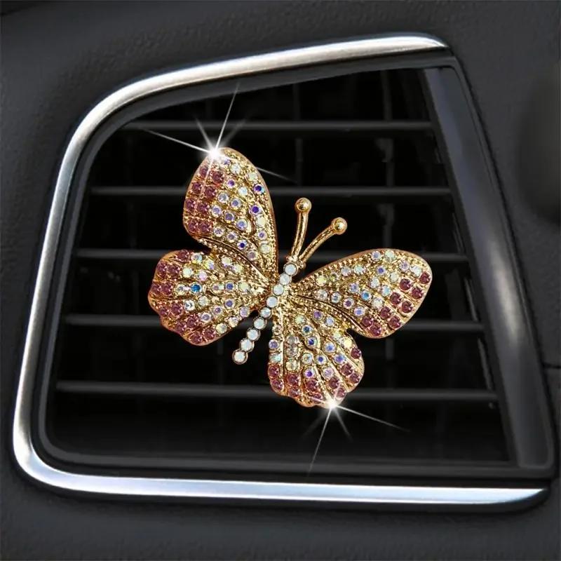 Universal Water Butterfly Auto Air Freshener Durable Exquisite Car Air Outlet Perfume Clip Fragrance Accessory