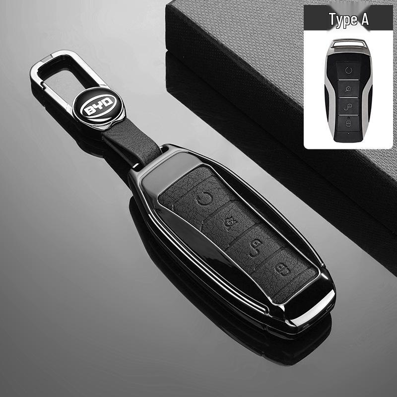 BYD Song L Key Cover, Tang DMMI Shell, Song Plus DMMI Protective Bag with Metal Buckle Tree Pattern/Alloy Shell