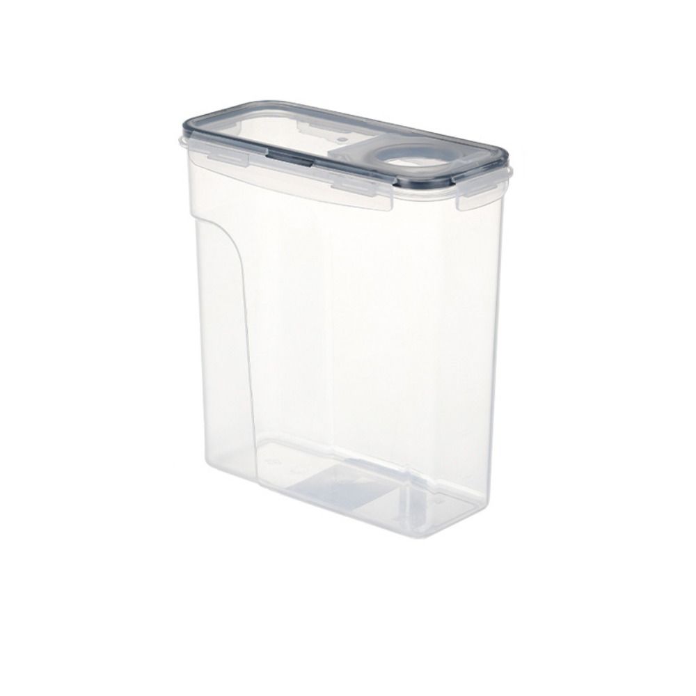 

Пластиковый контейнер для хранения хлопьев Прозрачная коробка для хранения продуктов Ведро-диспенсер для риса Кухня S чёрный