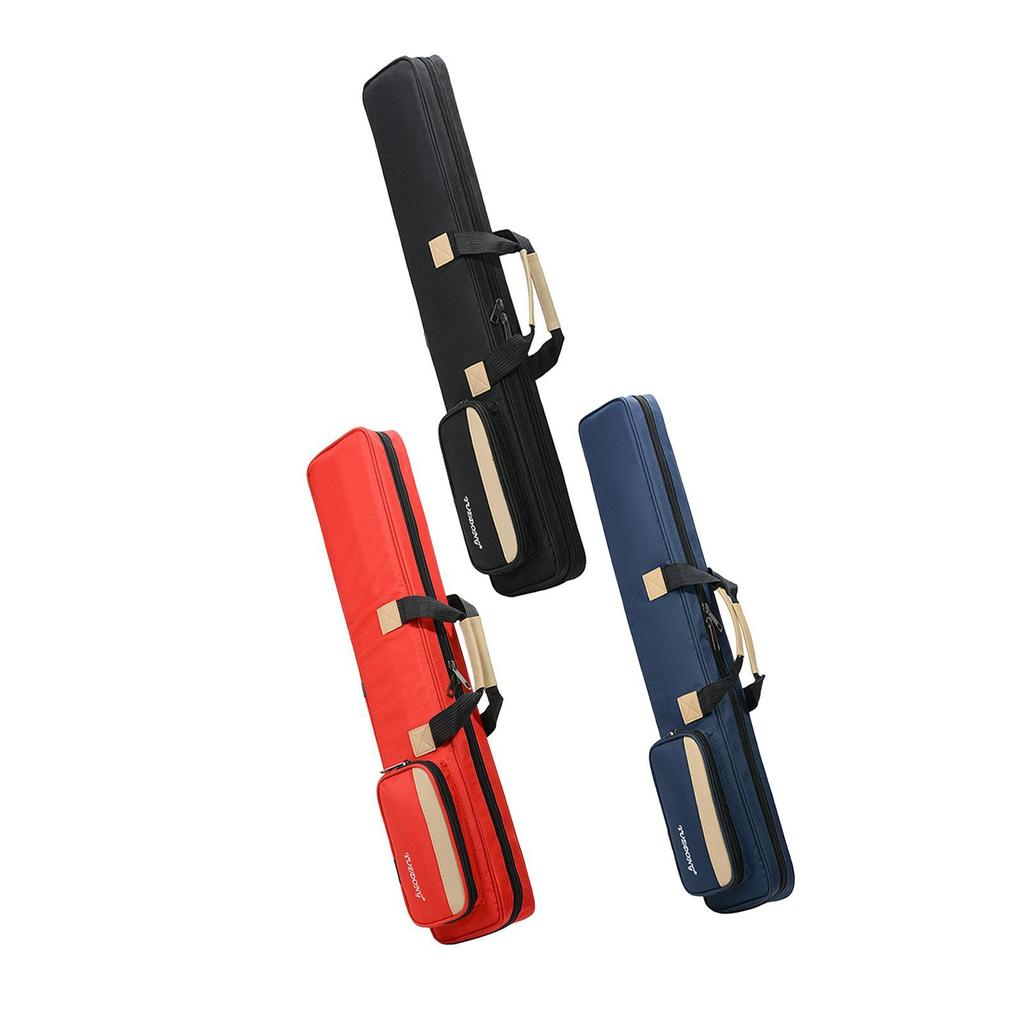 3x4 Soft Pool Cue Case Hold 3 Butt 4 Shaft 1/2 Club Resistant Protective Pouch