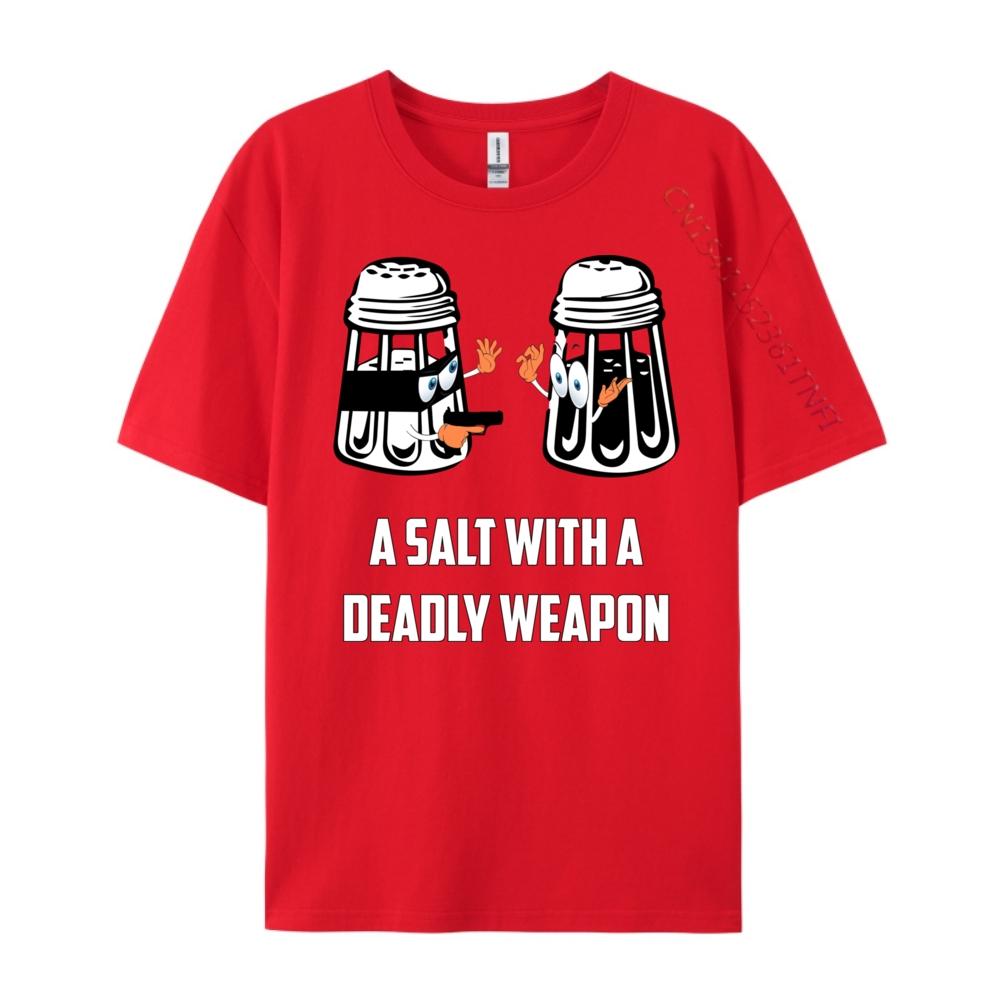 Salt With A Deadly Weapon Graphic Green And White Graphic T Shirt Graphic T Shirts Leisure Camisas De Hombre S