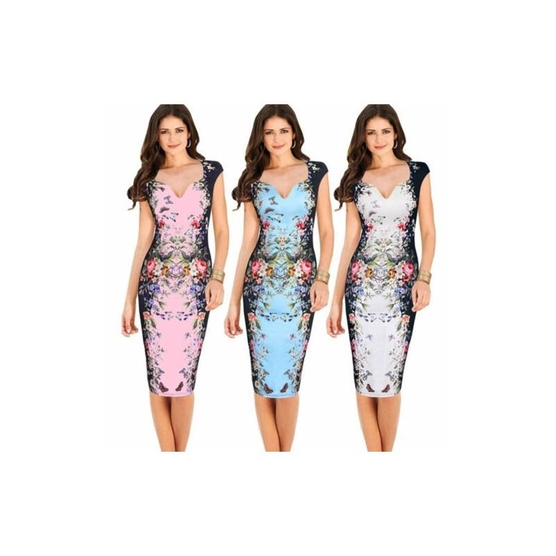 Women Elegant Career Bodycon Evening Party Wear Business Office Dress For All Occasions