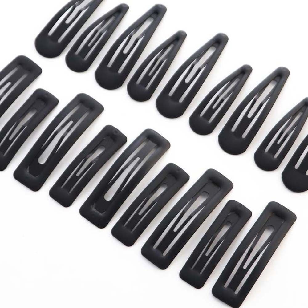 Einfarbig Koreanische Kopfschmuck Make-Up Haar Grip Haar Clips Haarnadeln Set Schwarz Haarspangen Pony Clip