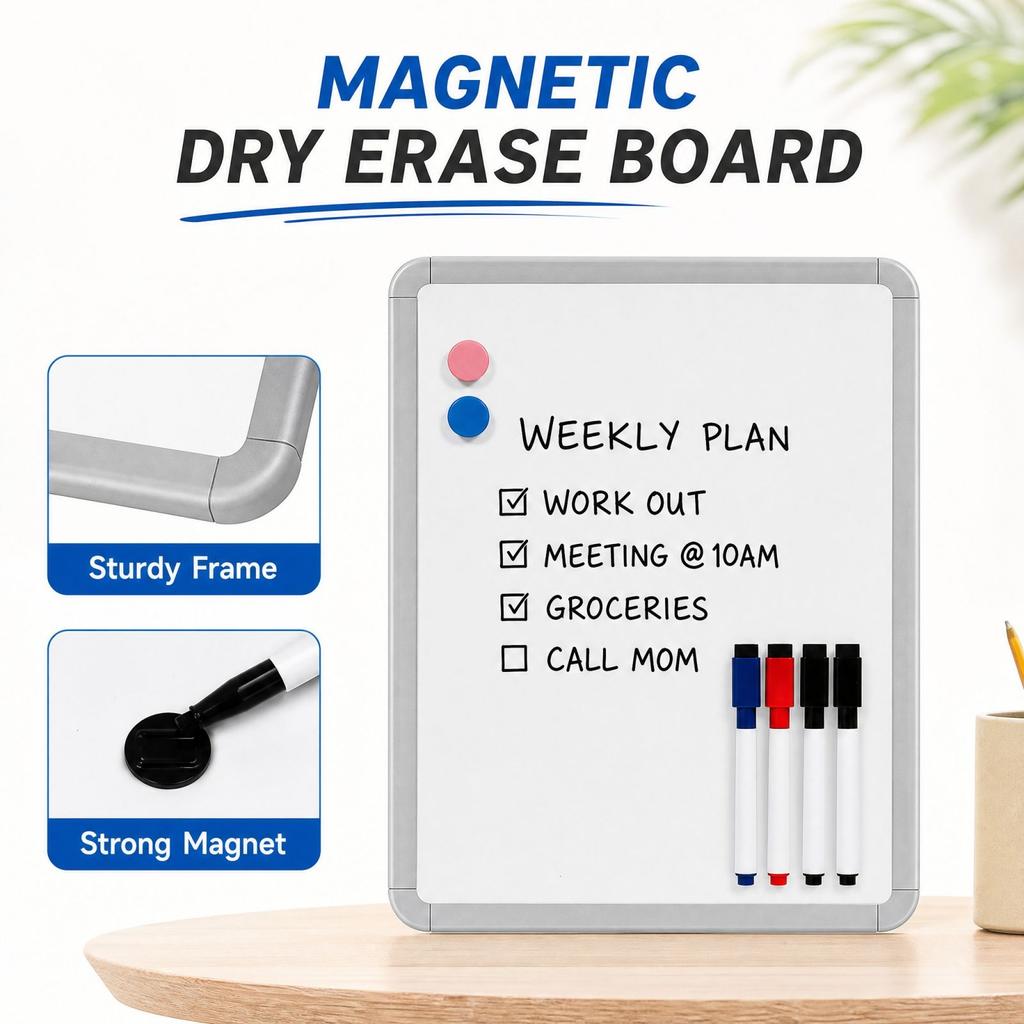 Double-Sided Board for Kids Doodles and Message Notes