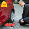 Carrello idraulico orizzontale da 2 tonnellate realizzato in acciaio sintetico rosso resistente durevole