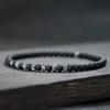 Fashion Mens Bracelet Natural Tiger Eyes  Small Stone 4mm Beads Braclet Homme Accessories Bohemia Beach Jewelry