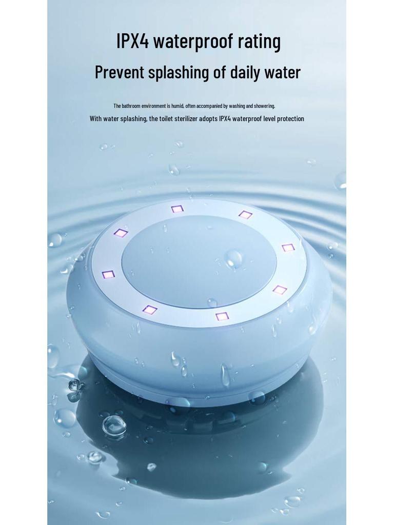 Portable UV Wardrobe and Bathroom Sterilizer with Rechargeable Induction Light for Deodorization and Odor Removal