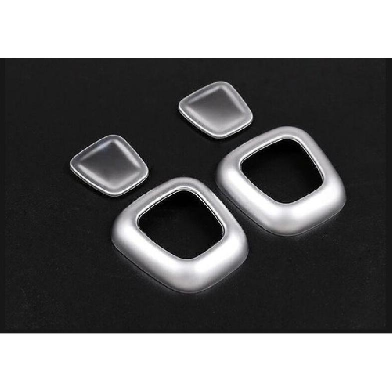 -22 Seat Headrest Adjust Button Ring Trim Matte Silver For Benz A-Class CLA